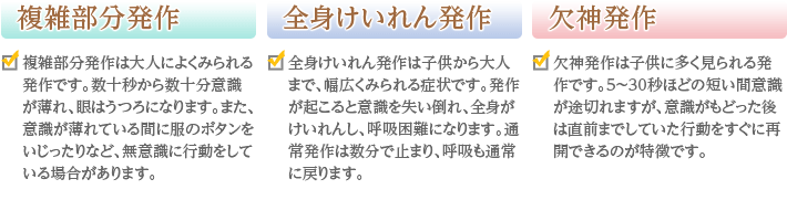 発作 症状 てんかん